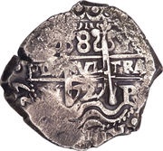 8 Reales - Louis I, Bolivia, 1725-1727 reverse image