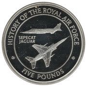 5 Pounds - Elizabeth II SEPECAT Jaguar, United Kingdom, 2008 reverse image