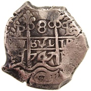 8 Reales - Ferdinand VI, Bolivia, 1746-1760 reverse image