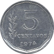 5 Centavos reverse image