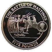 5 Pounds - Elizabeth II Battle of Hastings, United Kingdom, 2008 reverse image