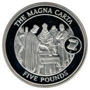 5 Pounds - Elizabeth II The Magna Carta, United Kingdom, 2008 reverse image