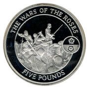 5 Pounds - Elizabeth II The Wars of the Roses, United Kingdom, 2008 reverse image