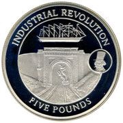 5 Pounds - Elizabeth II Industrial Revolution, United Kingdom, 2008 reverse image