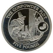 5 Pounds - Elizabeth II Gunpowder Plot, United Kingdom, 2009 reverse image
