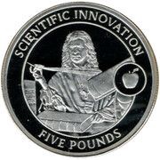 5 Pounds - Elizabeth II Scientific Innovation, United Kingdom, 2009 reverse image