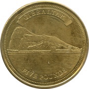 5 Pounds - Elizabeth II 3rd portrait, United Kingdom, 2010-2014 reverse image