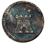 ¼ Real - Charles IV no lettering, Bolivia, 1794-1795 reverse image