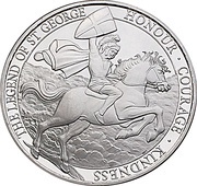 5 Pounds - Elizabeth II The Legend of Saint George, United Kingdom, 2017 reverse image