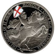5 Pounds - Elizabeth II The Legend of Saint George; Colourised, United Kingdom, 2018 reverse image