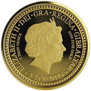 5 Pound - Elizabeth II Royal Arms of England obverse image
