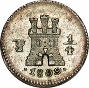 ¼ Real - Charles IV, Bolivia, 1796-1809 reverse image