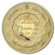 5 Pounds - Elizabeth II Coronation Jubilee, United Kingdom, 2018 reverse image
