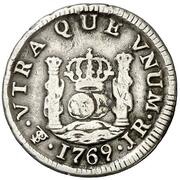 ½ Real - Charles III, Bolivia, 1767-1771 reverse image