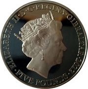 5 Pounds - Elizabeth II Mons Calpe and Gibraltar Airways obverse image