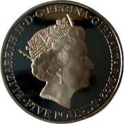 5 Pounds - Elizabeth II Tariq Ibn Ziyad obverse image