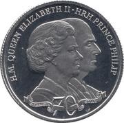 10 Pounds - Elizabeth II Platinum Wedding, United Kingdom, 2017 reverse image