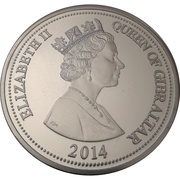 20 Pounds - Elizabeth II Capture of Gibraltar Anniversary obverse image