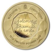 20 Pounds - Elizabeth II Coronation Jubilee, United Kingdom, 2018 reverse image