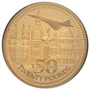 20 Pounds - Elizabeth II Concorde 50th Anniversary, United Kingdom, 2019 reverse image