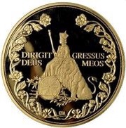 25 Pounds - Elizabeth and the Lion, United Kingdom, 2021 reverse image