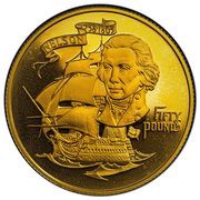 50 Pounds - Elizabeth II Admiral Lord Nelson, United Kingdom, 1980 reverse image