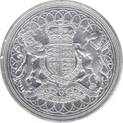 100 Pounds - Elizabeth II 2 oz Silver Piedfort, United Kingdom, 2016 reverse image