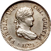 ½ Real - Fernando VII obverse image