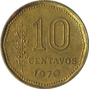 10 Centavos reverse image