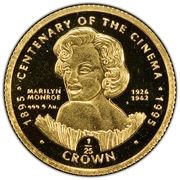 1⁄25 Crown - Elizabeth II Marilyn Monroe reverse image
