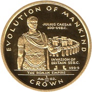 1⁄25 Crown - Elizabeth II The Roman Empire, United Kingdom, 1997 reverse image