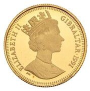 ⅒ Crown - Elizabeth II Long-jump obverse image