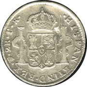 2 Reales - Charles IV, Bolivia, 1789-1791 reverse image