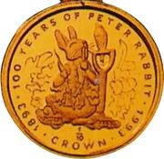 ⅒ Crown - Elizabeth II Peter Rabbit-100 years, United Kingdom, 1993 reverse image