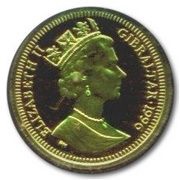 ⅒ Crown - Elizabeth II Grace Kelly obverse image