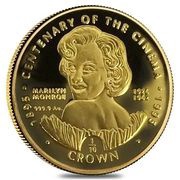 ⅒ Crown - Elizabeth II Marilyn Monroe, United Kingdom, 1996 reverse image