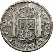 2 Reales - Ferdinand VII, Bolivia, 1808-1825 reverse image