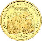 ⅒ Crown - Elizabeth II Gone with the Wind, United Kingdom, 1996 reverse image
