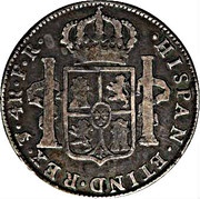 4 Reales - Charles IV, Bolivia, 1789-1790 reverse image