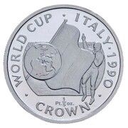 ⅕ Crown - Elizabeth II World Cup - Referee; Platinium Proof reverse image