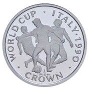⅕ Crown - Elizabeth II World Cup - Three players; Platinum Proof reverse image