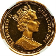 ⅕ Crown - Elizabeth II Elephants obverse image