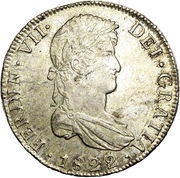 8 Reales - Ferdinand VII obverse image