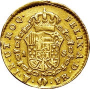 1 Escudo - Charles III reverse image