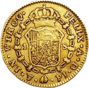 1 Escudo - Ferdinand VII reverse image