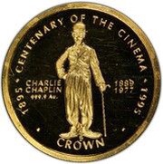 ⅕ Crown - Elizabeth II Charlie Chaplin reverse image