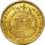 2 Escudos - Charles III reverse image