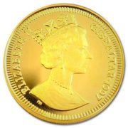 ⅕ Crown - Elizabeth II Peacock obverse image