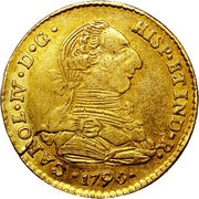 2 Escudos - Charles IV obverse image