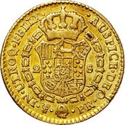 2 Escudos - Charles IV reverse image